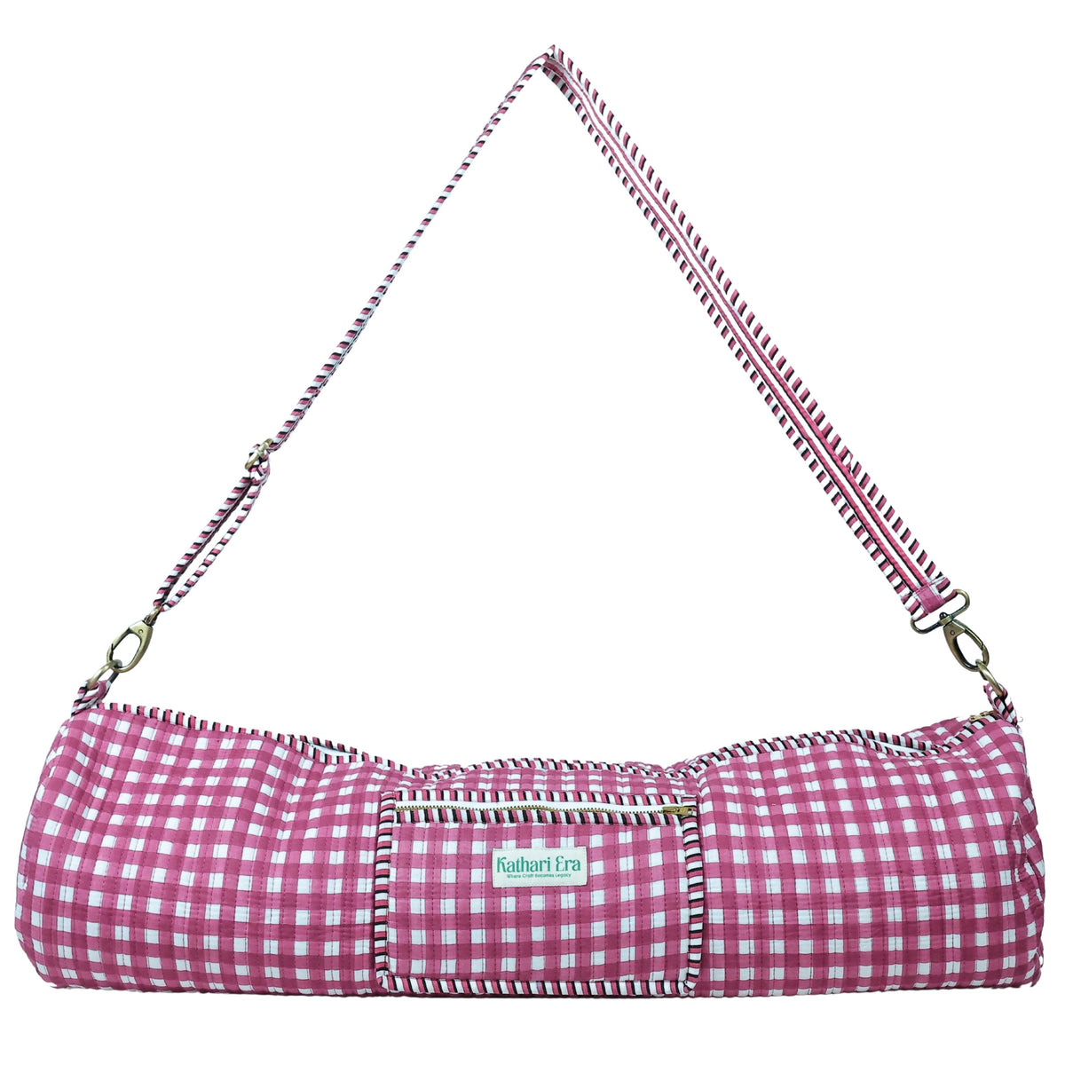 Rosewood Grid Yoga Bag
