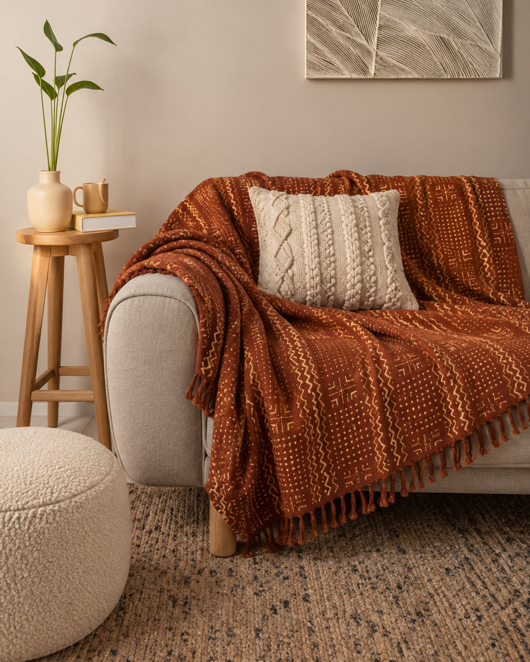 Rust Rang Throw