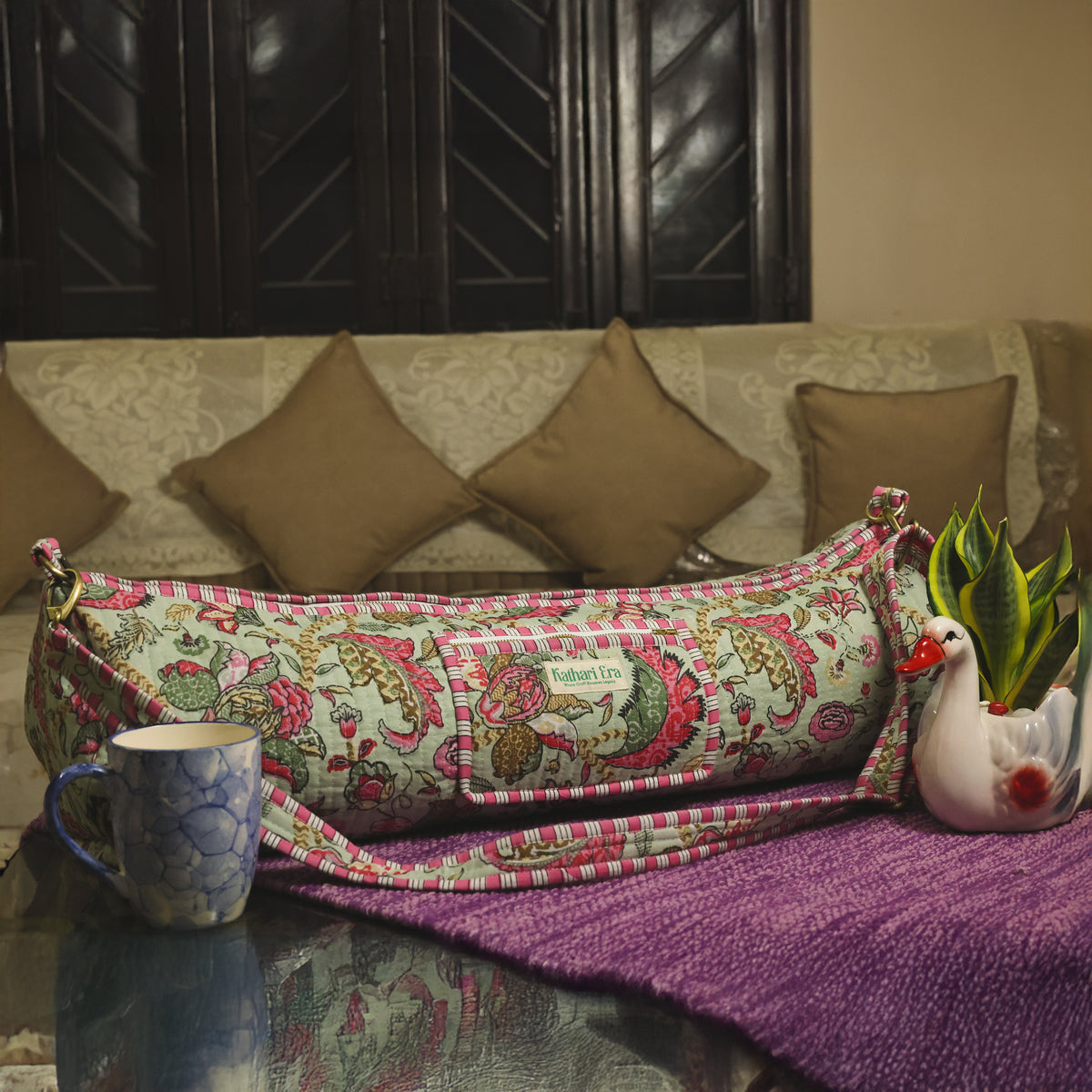 Sage Petal Yoga Bag