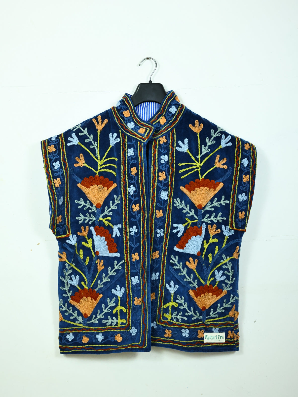 Sapphire Half Velvet Jacket