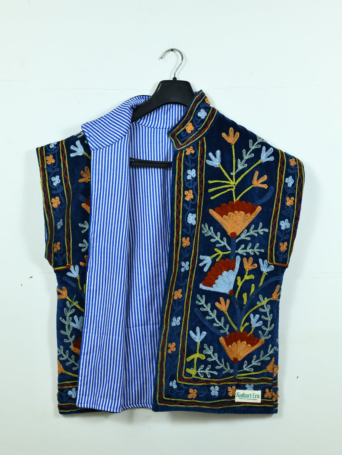 Sapphire Half Velvet Jacket