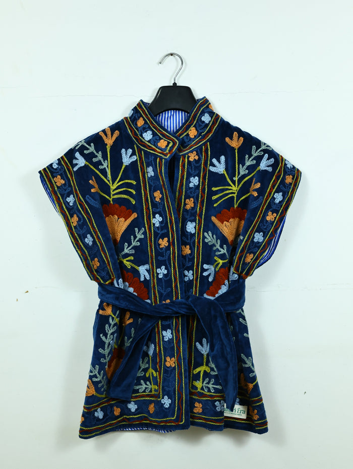 Sapphire Half Velvet Jacket