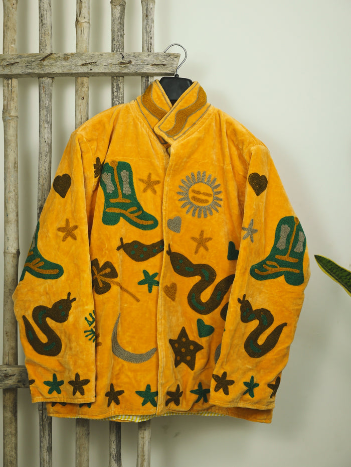 Saffron Velvet Jacket