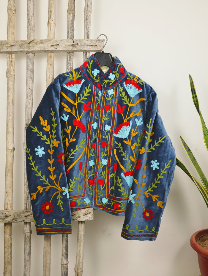 Cobalt Velvet Jacket