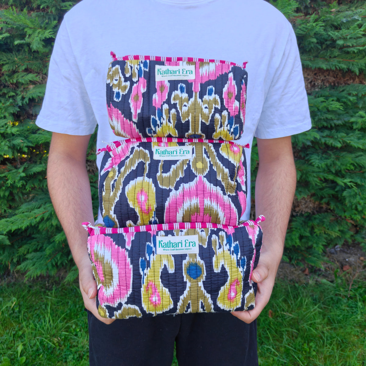 Black Mosaic Wellness Pouch