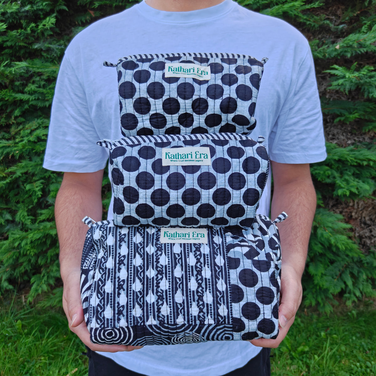 Onyx Patchwork Wellness Pouch