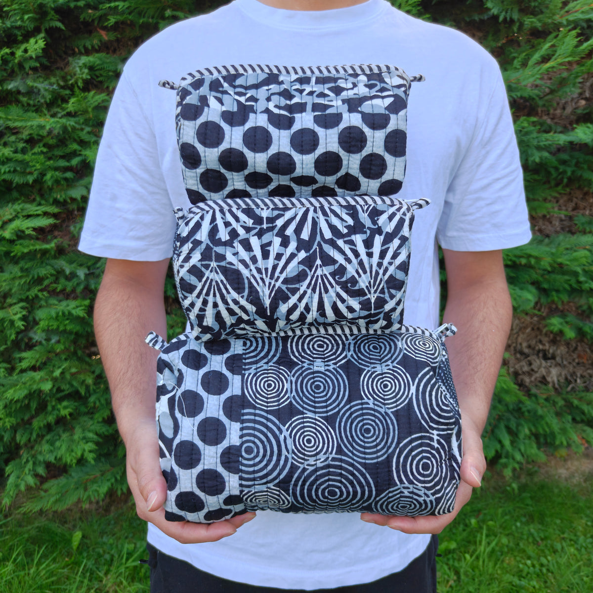Onyx Patchwork Wellness Pouch